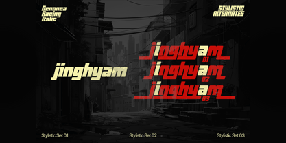 Denonea Racing Italic Font Poster 6