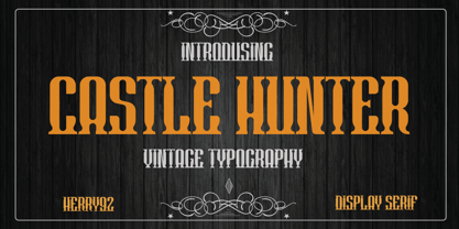 Castle Hunter Font Poster 1