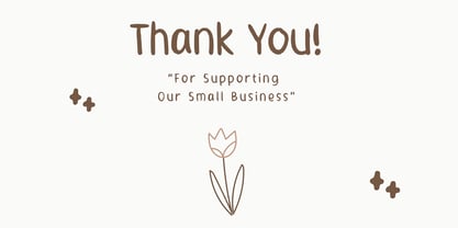 Cat Keriting Font Poster 2