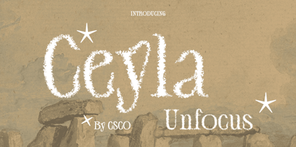 Ceyla Unfocus Font Poster 1