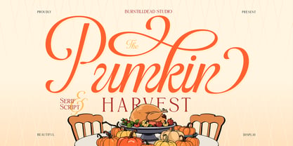 Pumkin Harvest Font Poster 1
