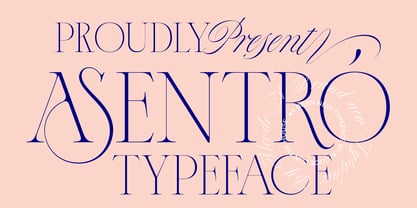 Asentro Font Poster 4