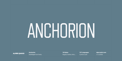 Anchorion Font Poster 1