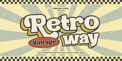 Retro Way Font Poster 1