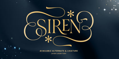 Siren Font Poster 1