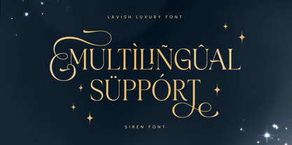 Siren Font Poster 12