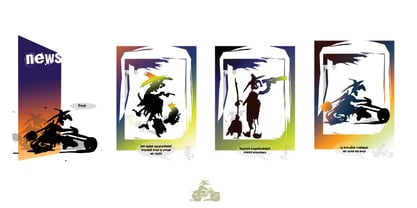 Witches at the Olympiads Font Poster 2