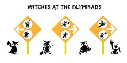 Witches at the Olympiads Font Poster 1