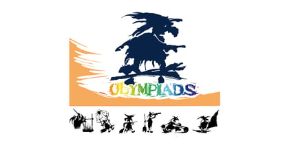 Witches at the Olympiads Font Poster 3