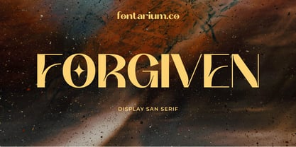 FM Forgiven Font Poster 1