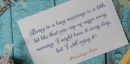 Brasstape Font Poster 8