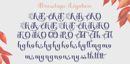 Brasstape Font Poster 10