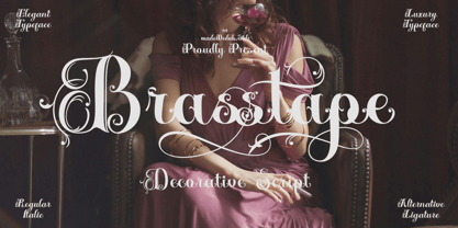 Brasstape Font Poster 1