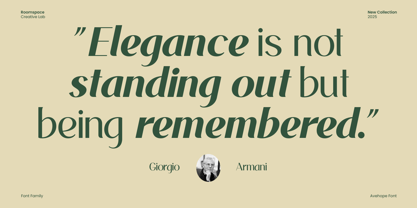 Avehope Font Poster 2