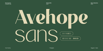 Avehope Font Poster 1