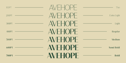 Avehope Font Poster 9