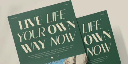 Avehope Font Poster 8