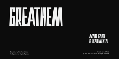 Greathem Font Poster 1