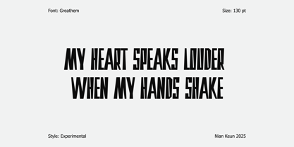 Greathem Font Poster 5