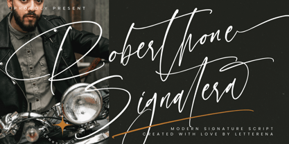 Roberthone Signatera Font Poster 1