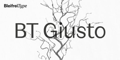 BT Giusto Font Poster 1
