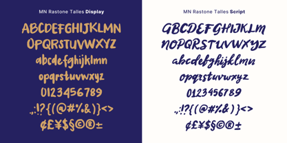 MN Rastone Talles Font Poster 6