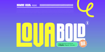 Lova Bold Font Poster 1