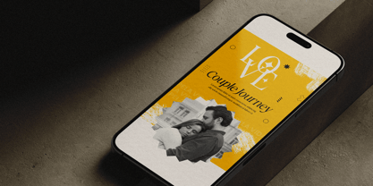 Gold Bachelor Font Poster 6