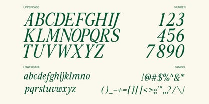 The Foriene Serif Font Poster 3