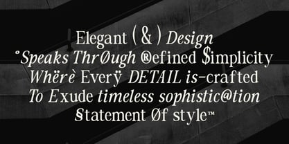 The Foriene Serif Font Poster 9