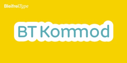 BT Kommod Font Poster 1