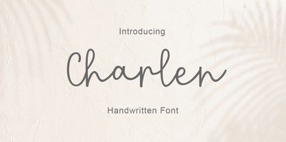 Charlen Font Poster 1