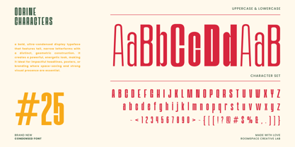 Odrine Font Poster 12