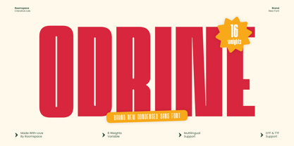 Odrine Font Poster 1