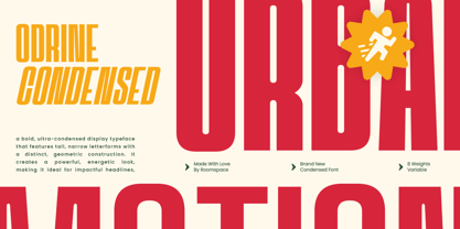 Odrine Font Poster 3