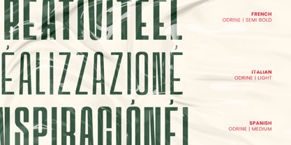 Odrine Font Poster 10