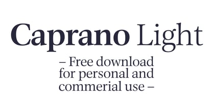 Caprano Font Poster 12