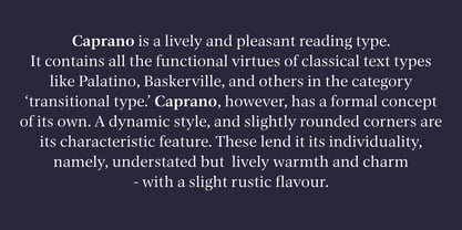 Caprano Font Poster 5