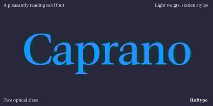 Caprano Font Poster 1
