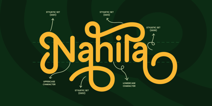 Nahila Font Poster 8