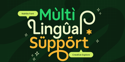 Nahila Font Poster 12