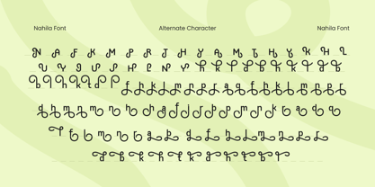 Nahila Font Poster 7