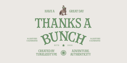 Westron Way Honor Font Poster 15