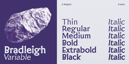 Bradleigh Font Poster 1