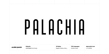 Palachia Font Poster 1