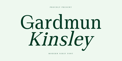 Gardmun Kinsley Font Poster 1
