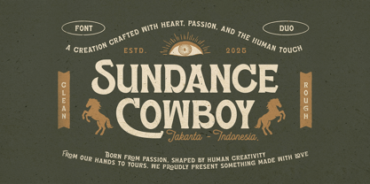 Sundance Cowboy Rough Font Poster 1