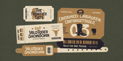 Sundance Cowboy Rough Font Poster 4