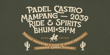 Sundance Cowboy Rough Font Poster 6