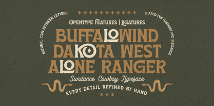 Sundance Cowboy Rough Font Poster 5